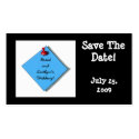 SAVE THE DATE CARD BLACK business cards