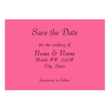 Save the Date card with flowers on the back Business Card Templates