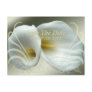 Save the date celebration white lilies design post cards