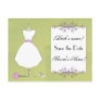 Save the Date-Chic Bridal Dress Postcard