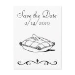 Save the Date Cinderella Slipper Fairytale Art postcards
