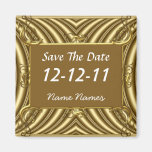 Save the Date Create Your Own Gold Magnet