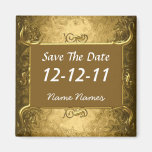 Save the Date Create Your Own Gold Magnet