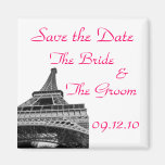 Save the Date Eiffel Tower Refrigerator Magnets