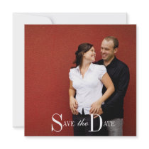 Save the Date Engagement Photograph Personalised Invite