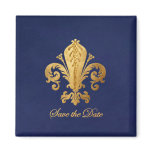 Save the Date Fleur-de-lis magnets