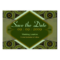 Save the Date Fractal Swirls Card
