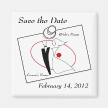 Save the Date Fridge Magnets