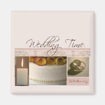 Save the date fridge magnets