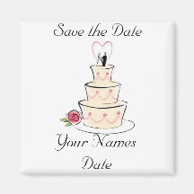Save the Date Fridge Magnets