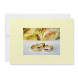 Save the Date/Gold Wedding Bands invitations
