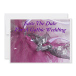 save the date gothic wedding card custom announcement