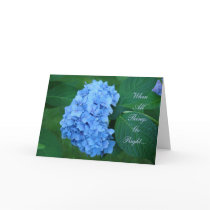 Save the Date! Invitation Cards Blue Hydrangea