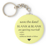 save the date keyring keychains