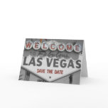 Save the Date Las Vegas Sign Card