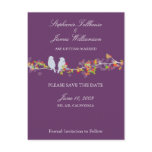 Save the Date love birds postcard