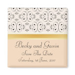 Save The Date Magnet Peaches and Cream