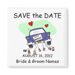 Save the Date Magnet Wedding Just Married Clipart