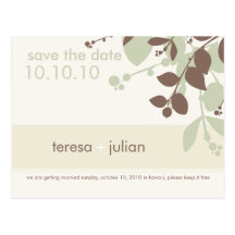 SAVE THE DATE :: native 5 Postcards