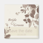 SAVE THE DATE :: nature - vanilla latte mocha Refrigerator Magnet