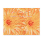 Save the date orange lilly - customisable template postcards