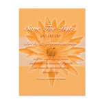 Save the date orange lilly - customisable template postcards