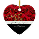 save the date ornament invitation