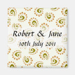 Save The Date Patterned Magnet