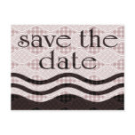 save the date : patterned waves : postcards