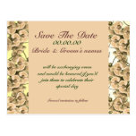 Save the date peach orchid - customisable template post card