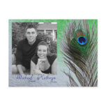 Save the Date - Peacock Post Card