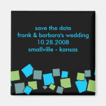 Save the Date Personalised - Blocks Refrigerator Magnet