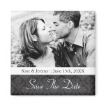 Save the Date Photo Wedding Magnet