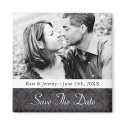 Save the Date Photo Wedding Magnet