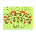 Save the Date -Poppies With an Edge postcards