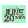 Save the Date Postcard