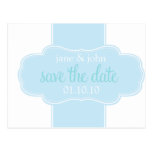 Save the Date Postcard Blue