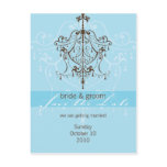 SAVE THE DATE POSTCARD :: chandelier