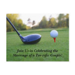 Save The Date Postcard-Golf Theme