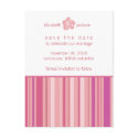 Save The Date Postcard-Modern Stripes