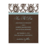 Save The Date Postcard-Victorian Romance (Sky)