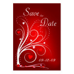 Save the Date - Red Hearts Profile Card