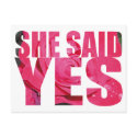 Save the date Rose postcard