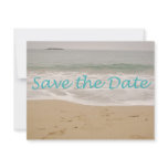 Save the Date Sand Beach Image Custom Announcements
