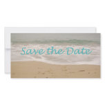 Save the Date Sand Beach Image Photo Card Template