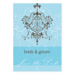 SAVE THE DATE SMALL :: chandelier business cards