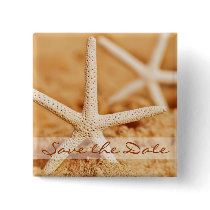 Save the Date Starfish Button