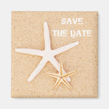 Save the Date Starfish Magnet
