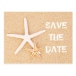 Save the Date Starfish Postcard