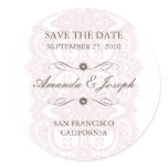 Save The Date Sticker-Vintage Blossom